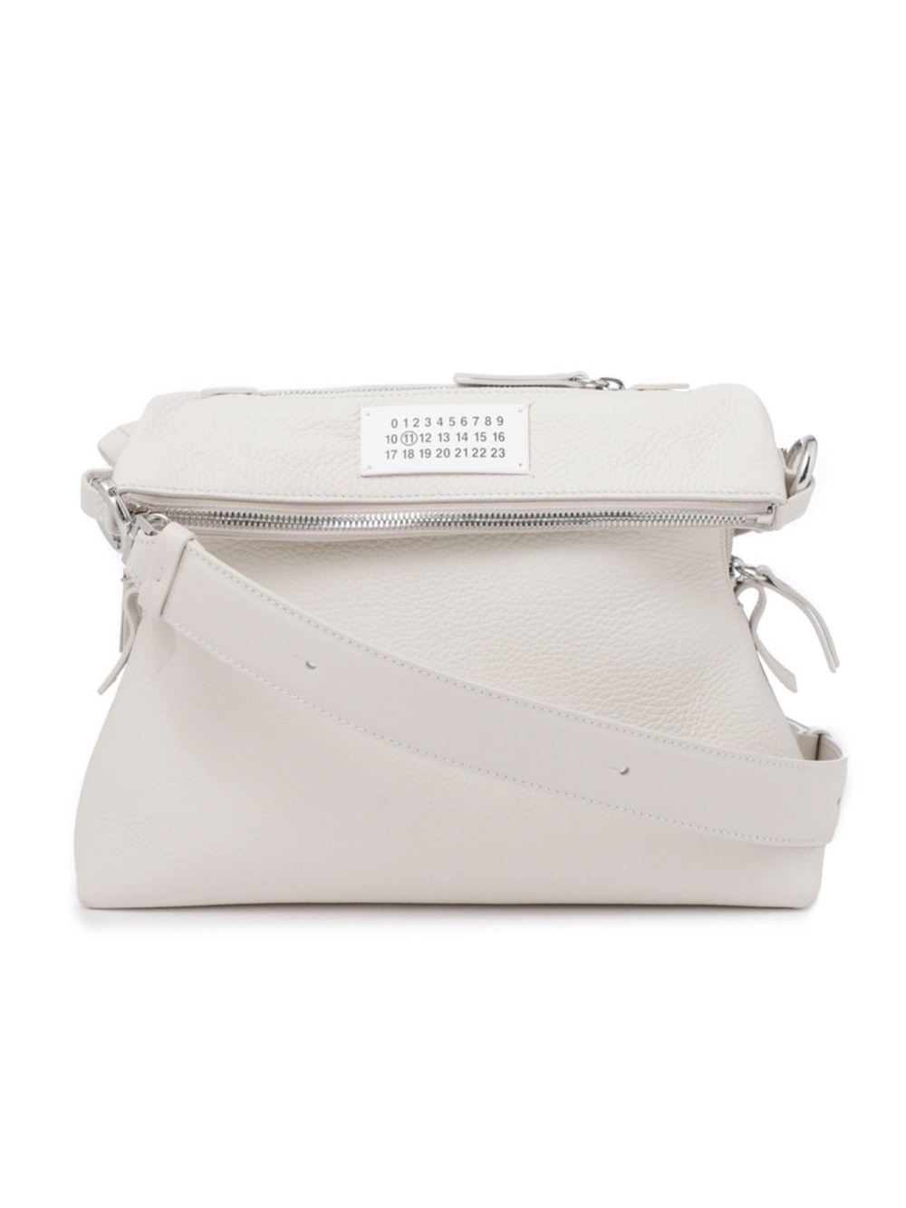 Maison Margiela Soft 5AC White On-Body Crossbody Messenger Shoulder Deerskin Bag
